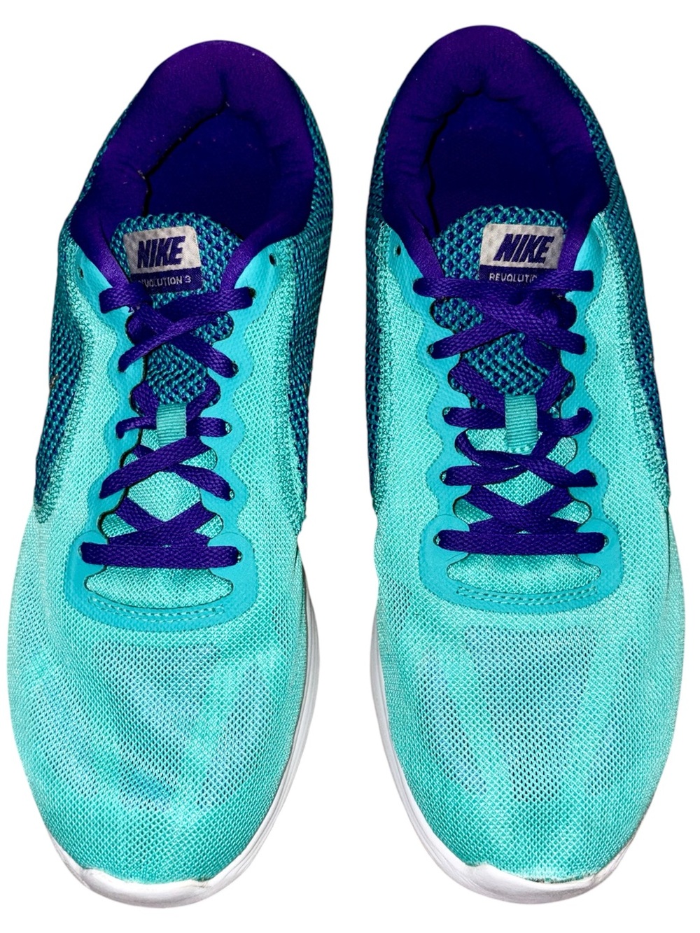 Nike Revolution 3 Women's Running Shoes | Hyper Violet Purple Teal - Picture 4 of 10